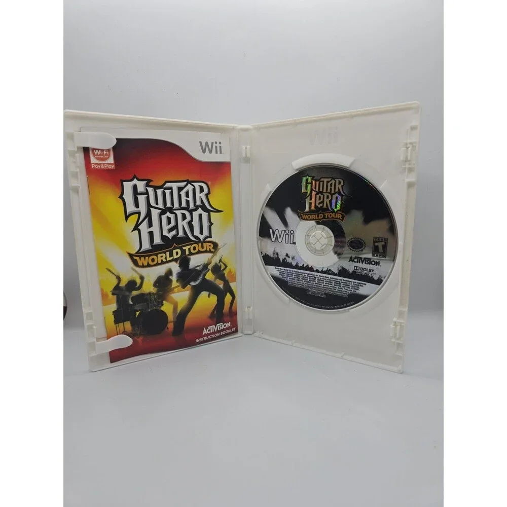🔥Guitar Hero: World Tour (Nintendo Wii, 2008) CIB Complete